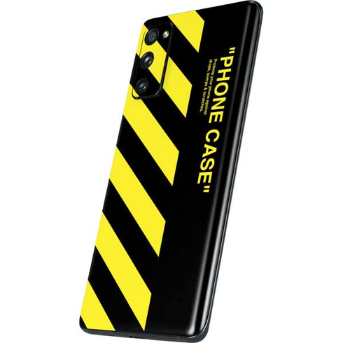 Black and Yellow Stripes Galaxy S20 Fan Edition Skin